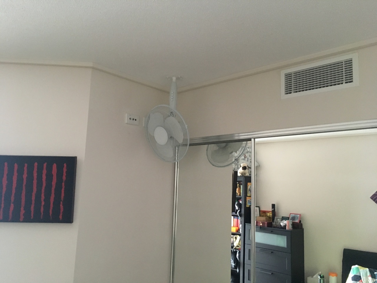 Pedestal Fan Transformed Into A Ceiling Fan Igor Kromin