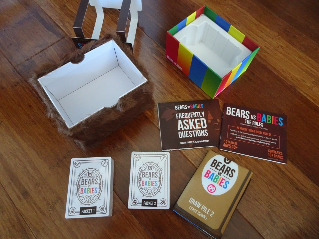 No Manual, Packs of Cards Sealed Bears VS Babies Game 