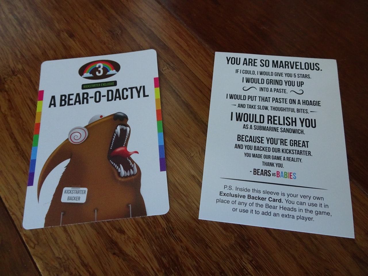 Bears VS Babies Game No Manual, Packs of Cards Sealed 