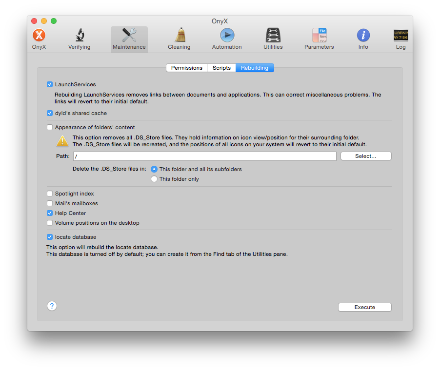 onyx for mac os x 10.5