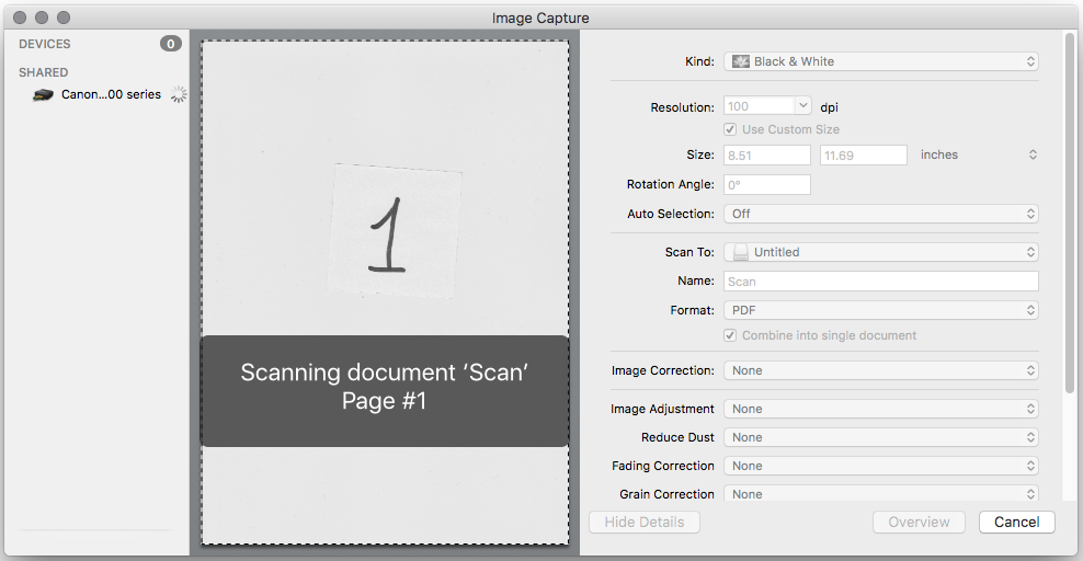 mac scan to pdf multiple pages