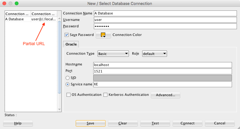 connection string oracle