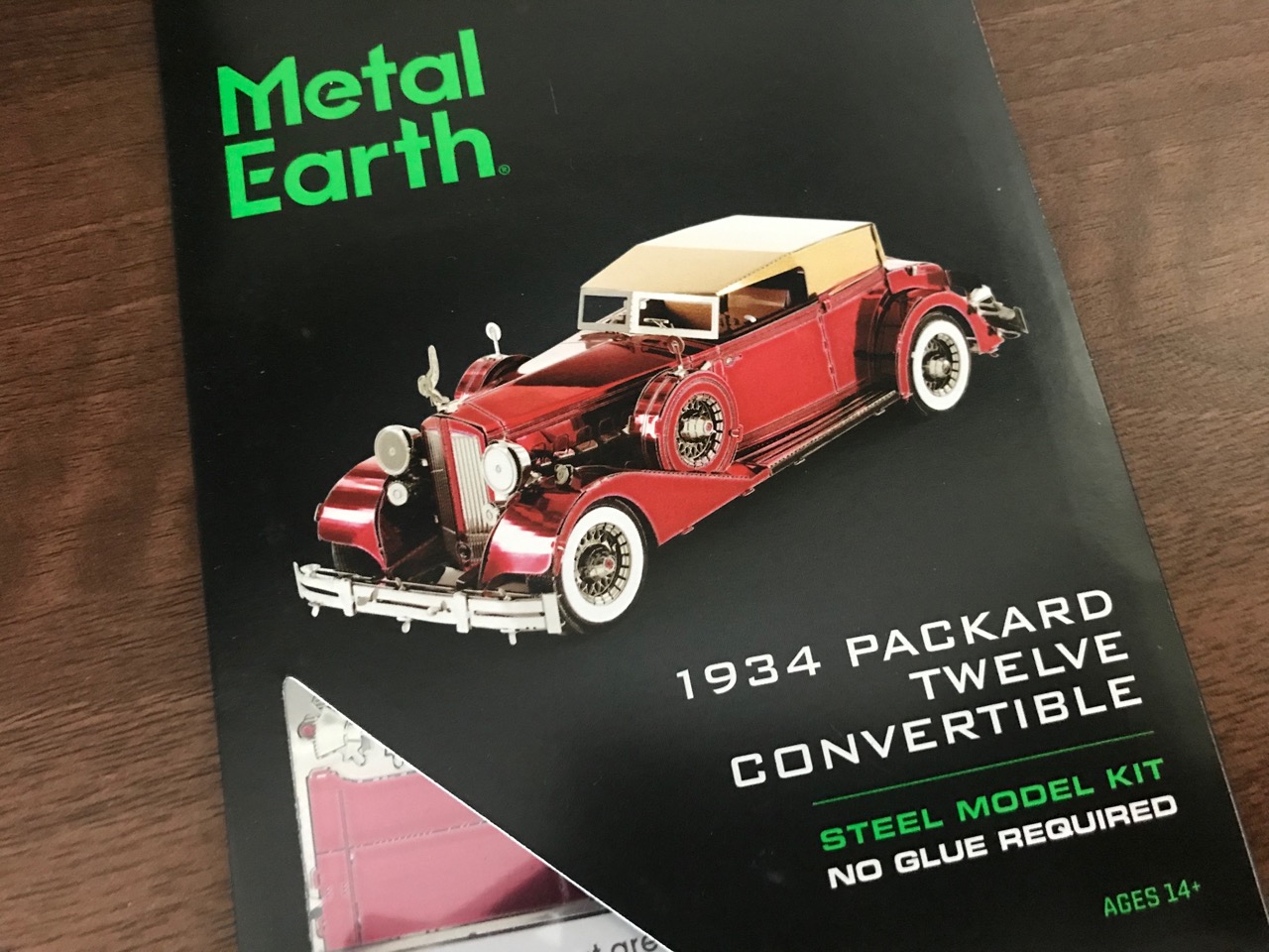 1934 Packard Twelve Convertible Details about   Fascinations Metal Earth 3D Steel Model Kit 