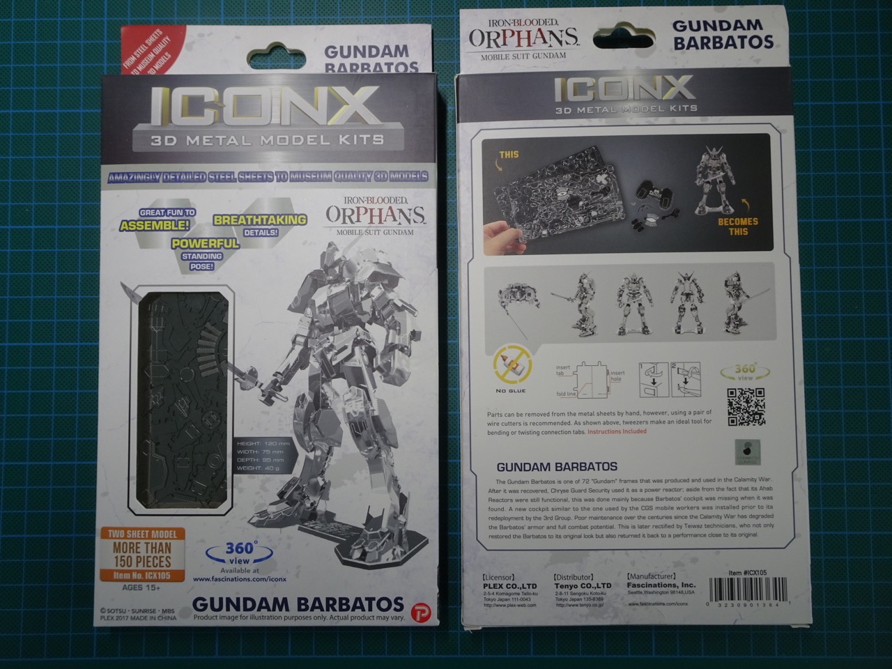 Fascinations ICONX Gundam Barbatos 3D Metal Model Kit