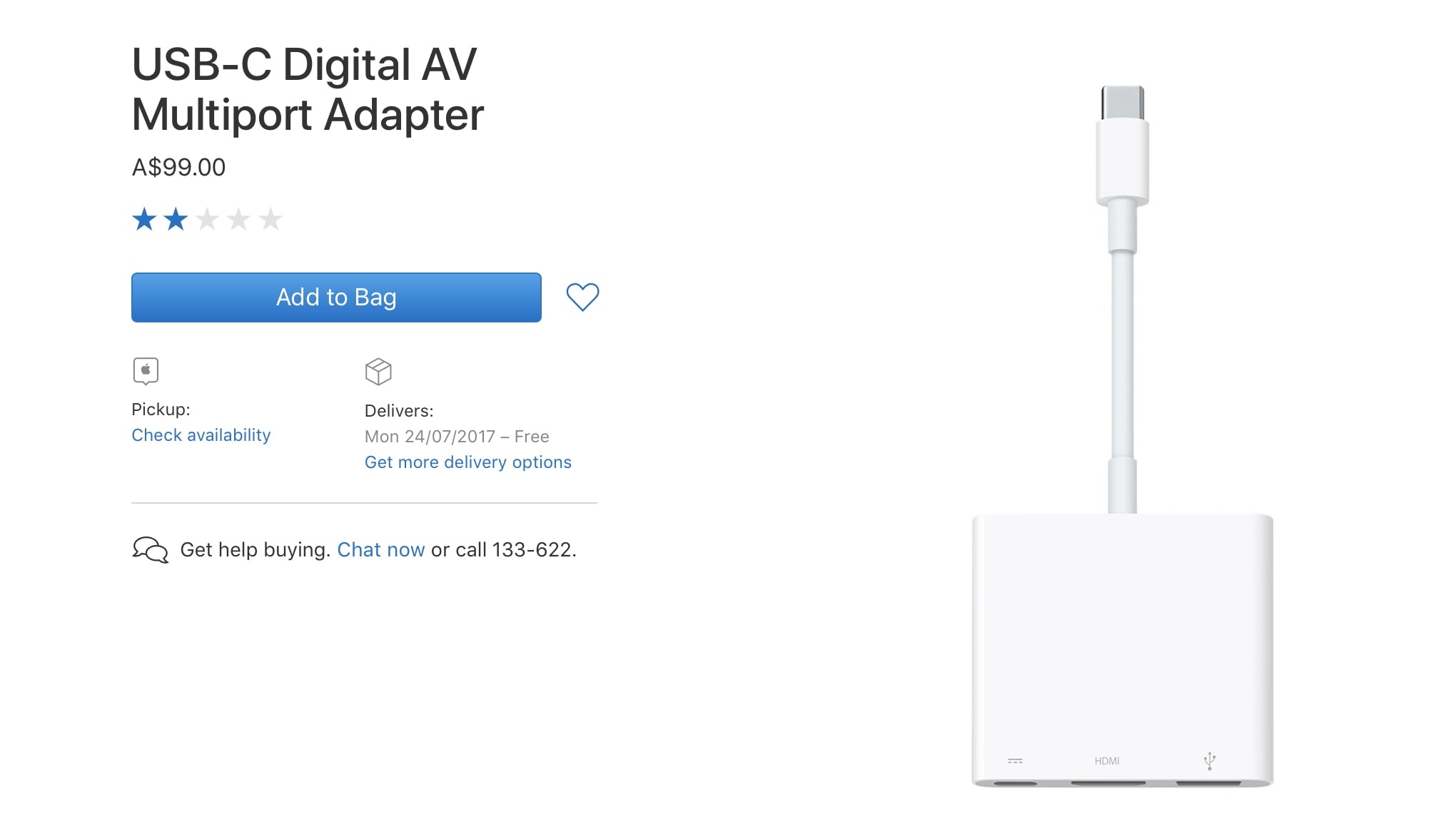 Apple USB-C Digital AV Multiport Adapter